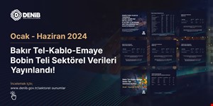 Bakır Tel-Kablo-Emaye Bobin Teli Sektörel Verileri Ocak - Haziran 2024
