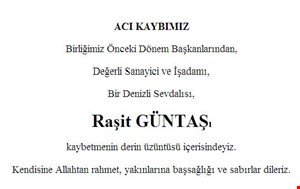 Raşit Güntaş Taziye